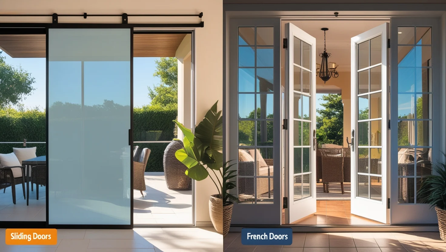 Sliding Doors vs. French Doors: What’s the Difference? Sliding Doors vs. French Doors: What’s the Difference?