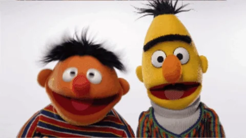 bert and ernie laughing bert and ernie laughing