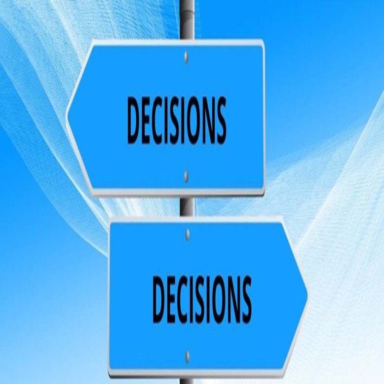 Decision arrows Decision arrows