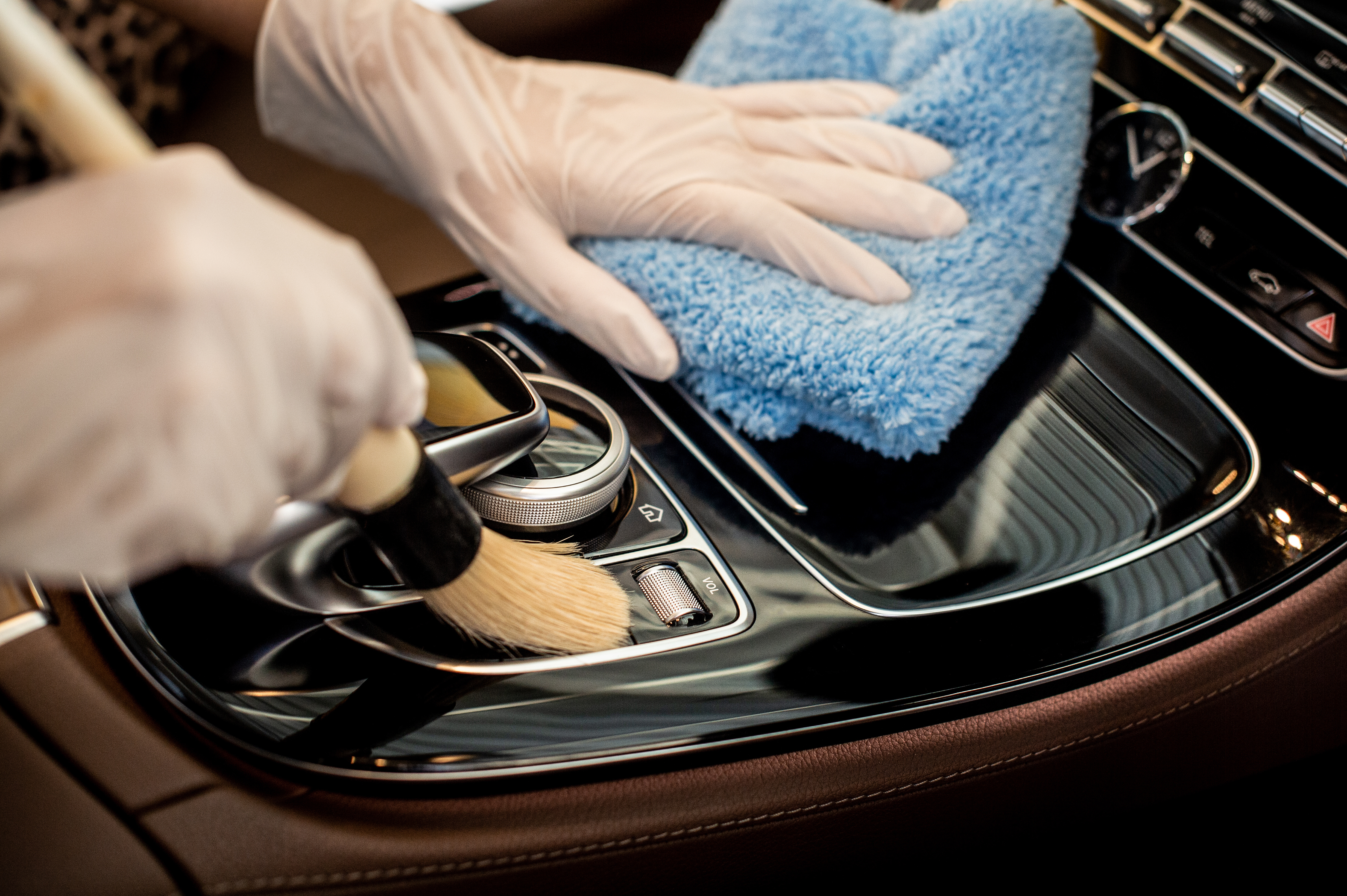 car interior cleaning