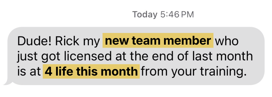 New team member testimonial