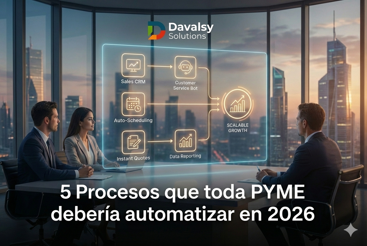 5 procesos clave para automatizar una PYME en 2026 - Davalsy Solutions