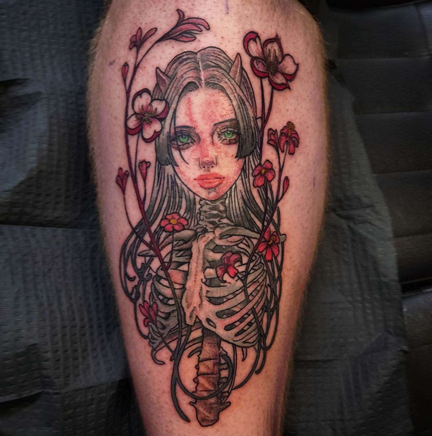 Made by @codymasn • • • #reels #tattoo #surrealtattoo #blackferntattoo  #blackfern #finelinetattoo | Instagram