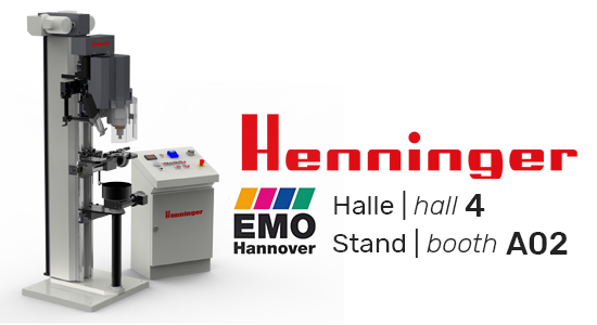 Partner News Henninger @ 2019 EMO Hannover Partner News Henninger @ 2019 EMO Hannover