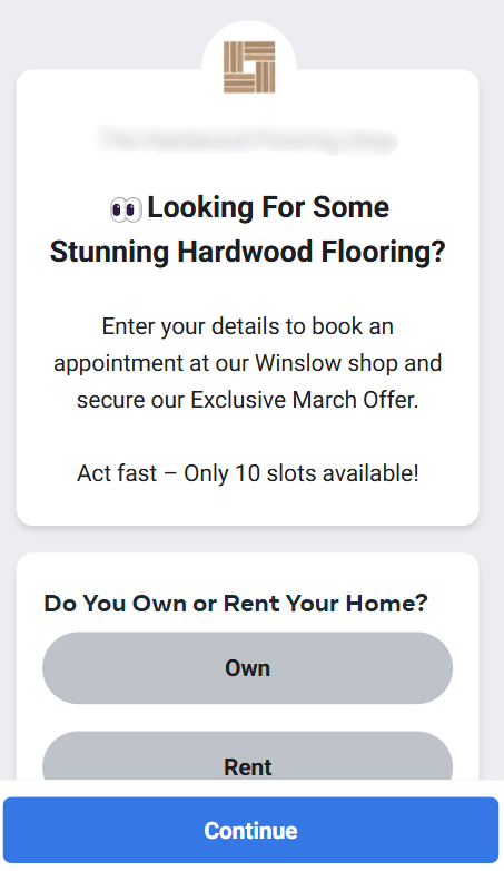 Best Home Improvement Facebook Lead Form Best Home Improvement Facebook Lead Form