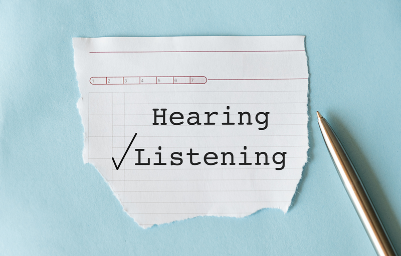 hearing vs. listening