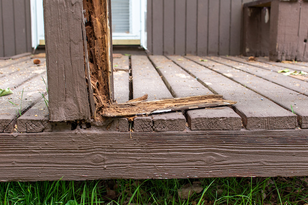 broken front porch