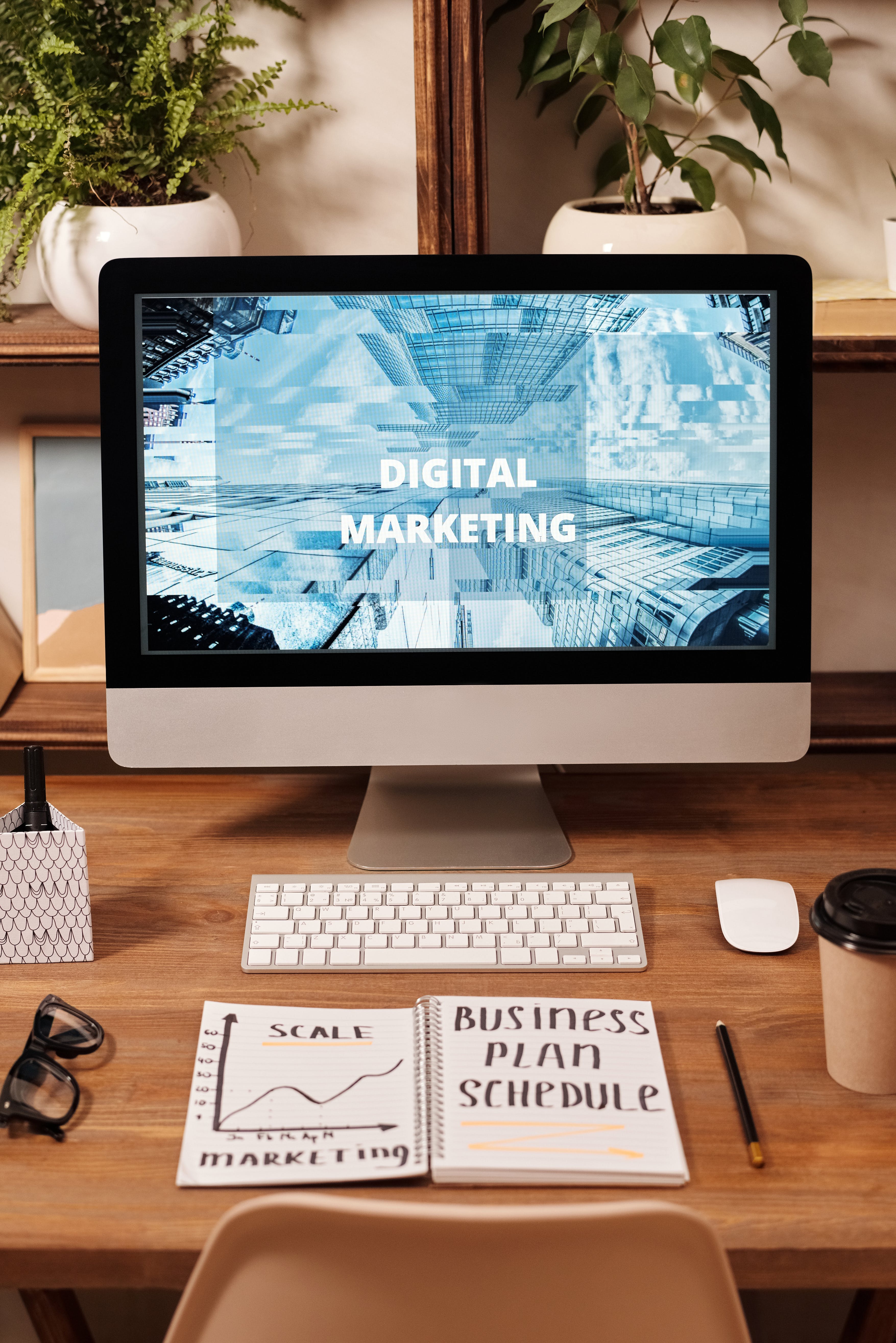 Digital Marketing on Computer