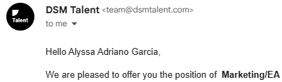Job Offer Job Offer
