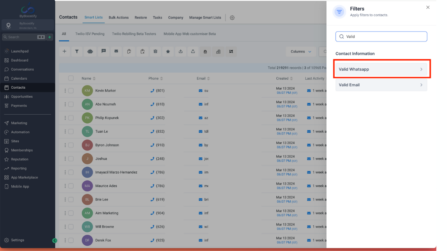 WhatsApp Contactbeheer en Slimme Lijst