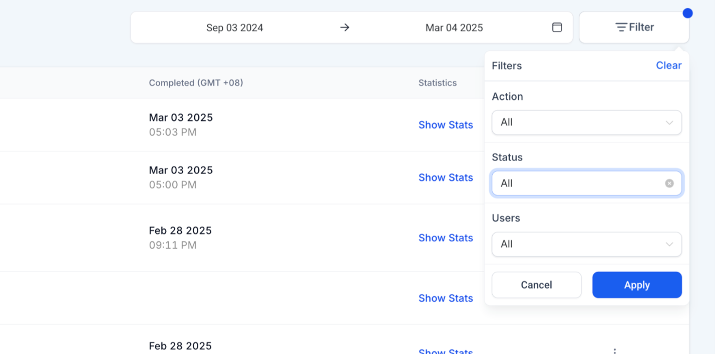 Bulk Acties Voor Contacten & Slimme Lijsten