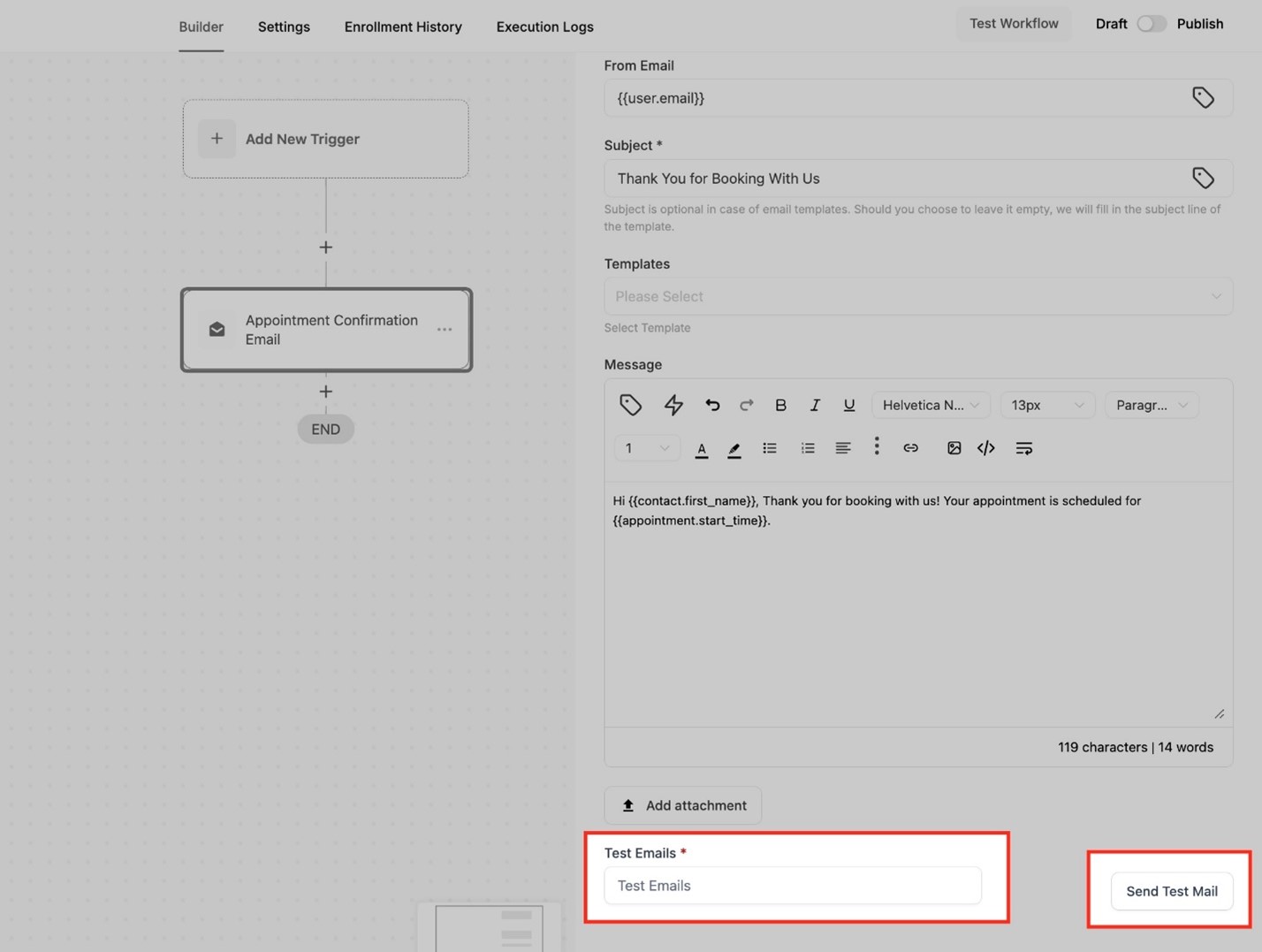 Workflow Actie - E-mail Verzenden Workflow Actie - E-mail Verzenden