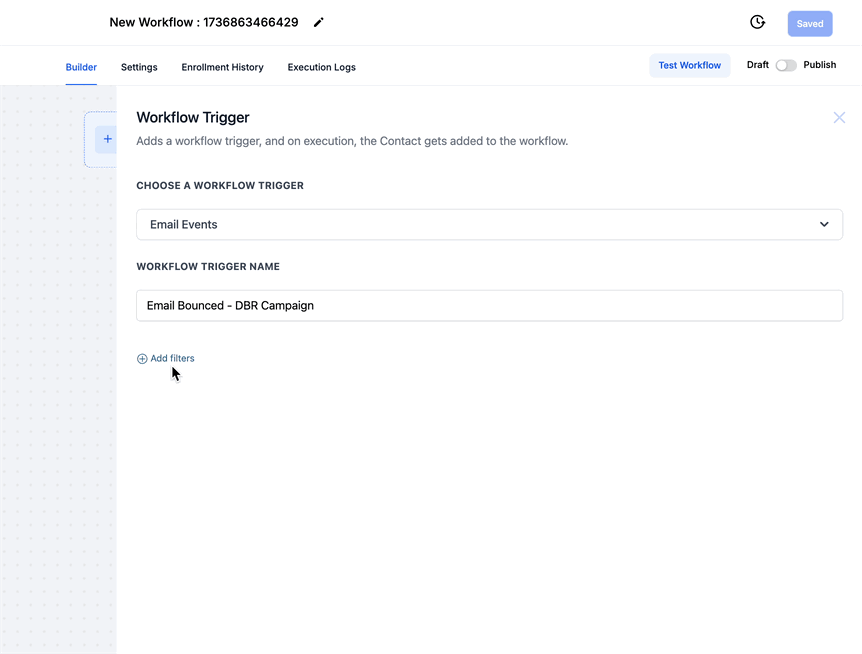 Workflow Trigger - E-mail Evenementen
