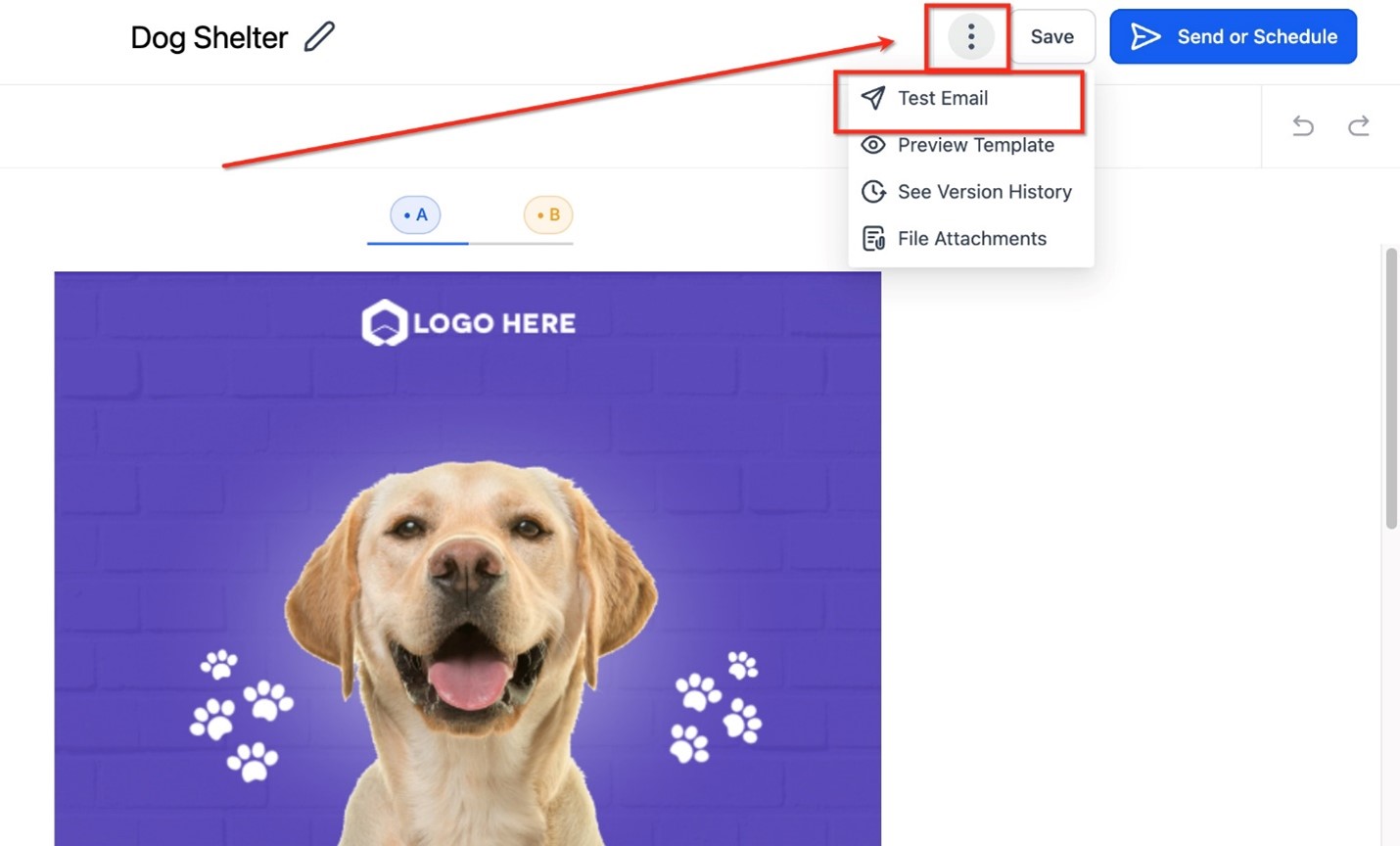Hoe je de E-mailindeling voor Mobiel kunt Bewerken onder het Tabblad Uiterlijk