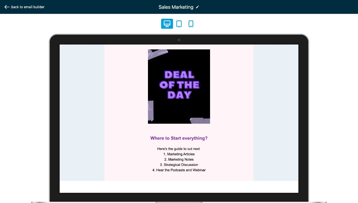 E-mail Elementen Verbergen in Mobiele Weergave