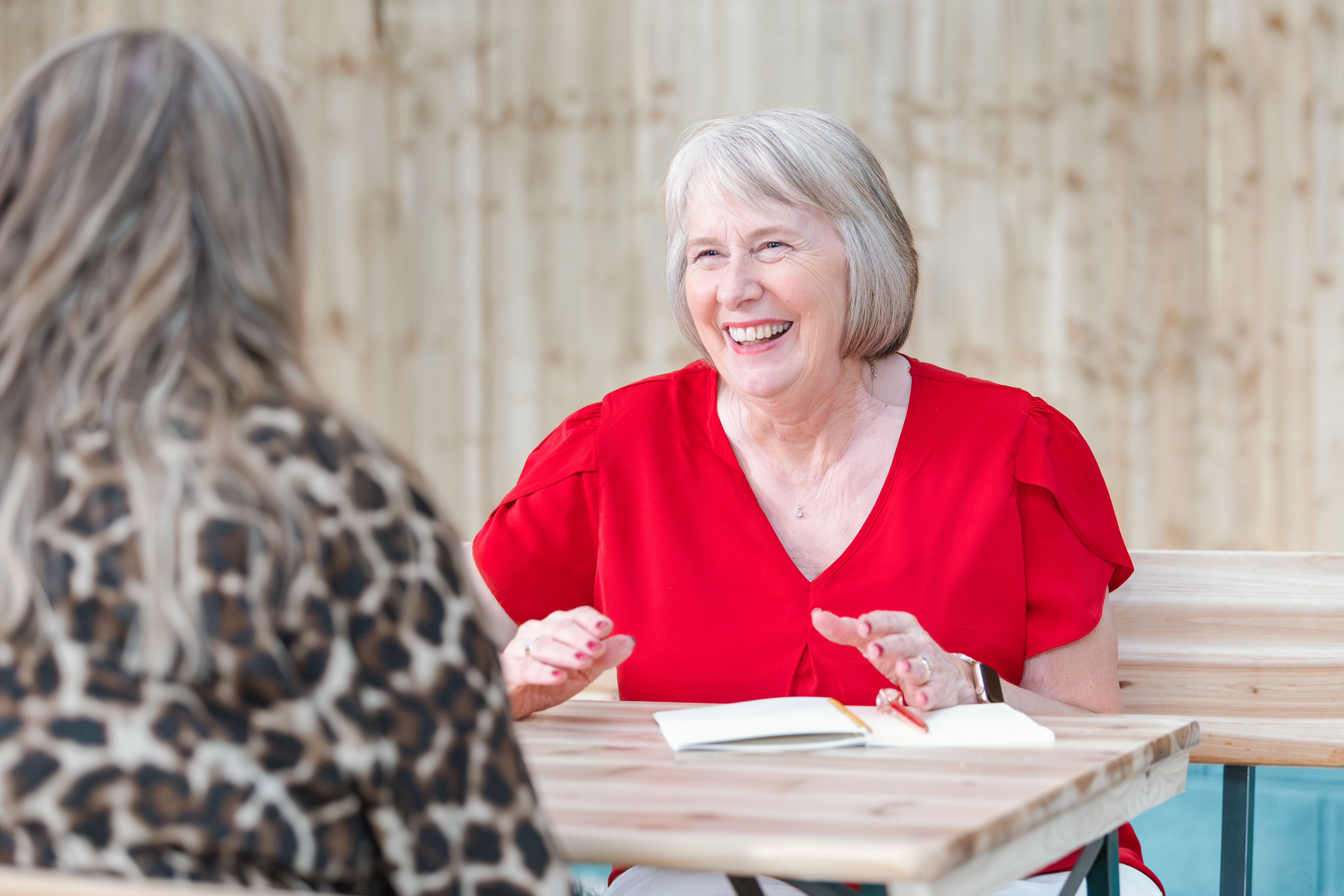 Denise Matthews coaching with a client Denise Matthews coaching with a client