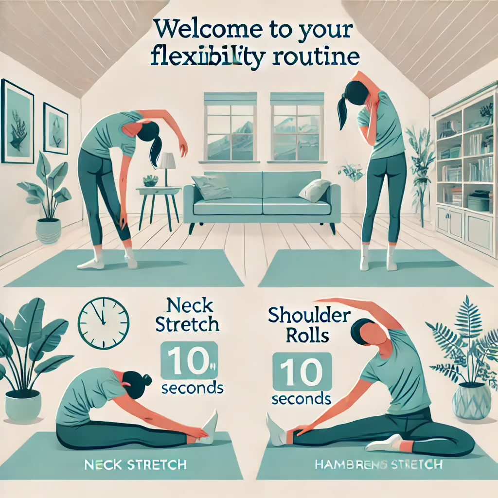 Write a Script for a 10-Minute Virtual Coaching Session on Flexibility Exercises Write a Script for a 10-Minute Virtual Coaching Session on Flexibility Exercises