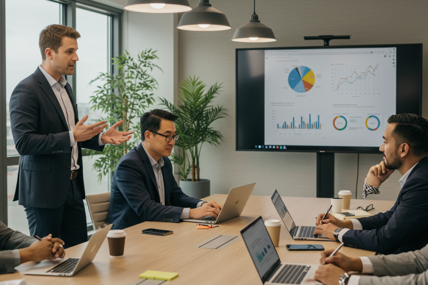 A diverse team collaborating on a phased transition plan, illustrating the agile approach to team restructuring. A diverse team collaborating on a phased transition plan, illustrating the agile approach to team restructuring.