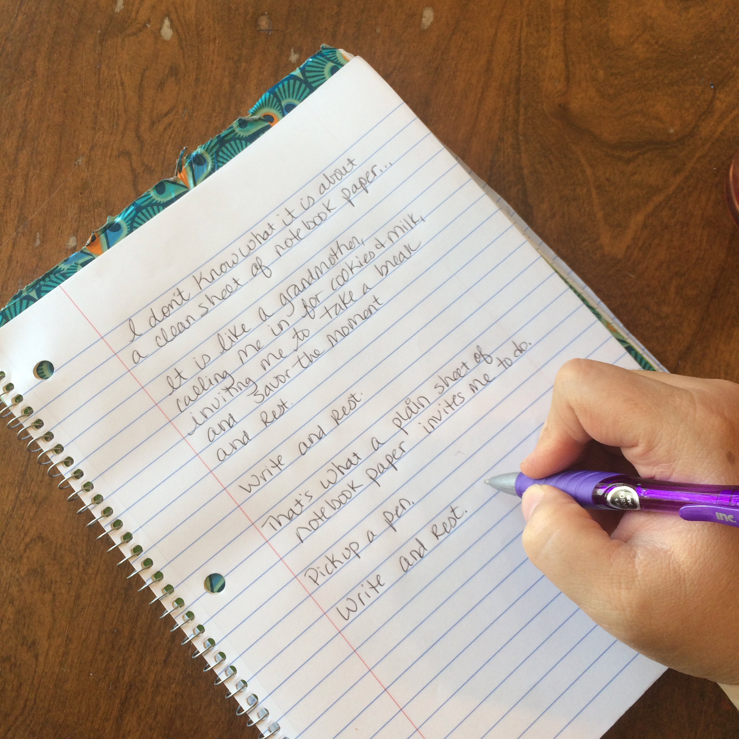 Pen and paper