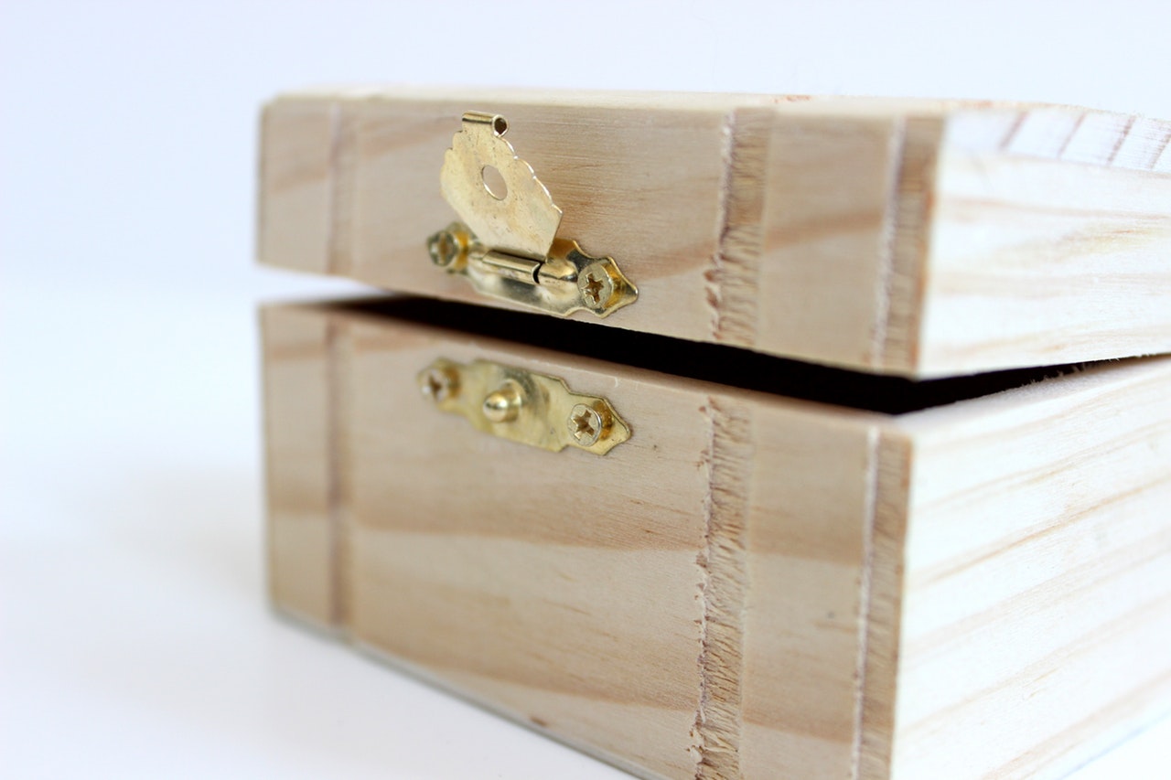 A wooden box A wooden box