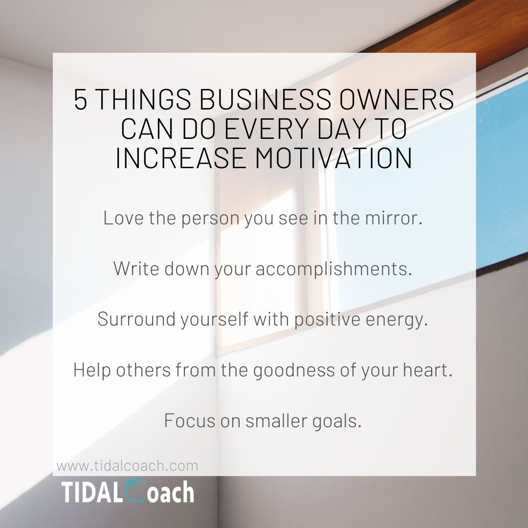 Increase motivation for business owners infographic Increase motivation for business owners infographic
