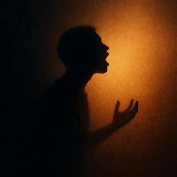 Chiaroscuro portrait of a woman in soft light breaking through darkness.