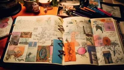 A calendar page with playful notes and doodles, representing balance between responsibility and joy. A calendar page with playful notes and doodles, representing balance between responsibility and joy.