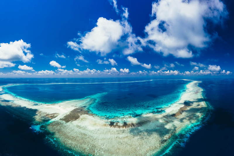 Tubbataha Reef - ein Aerial View Tubbataha Reef - ein Aerial View
