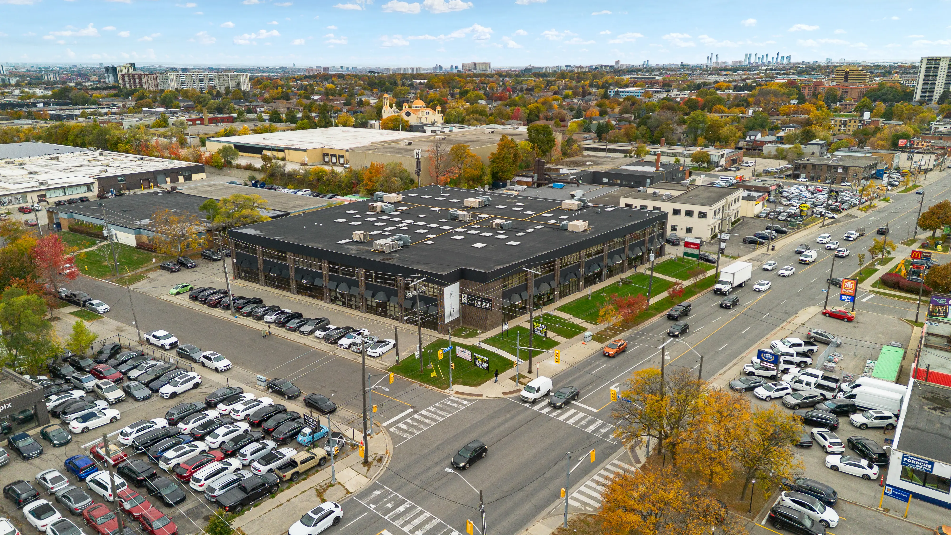 Lobby interior greenery and feature wall