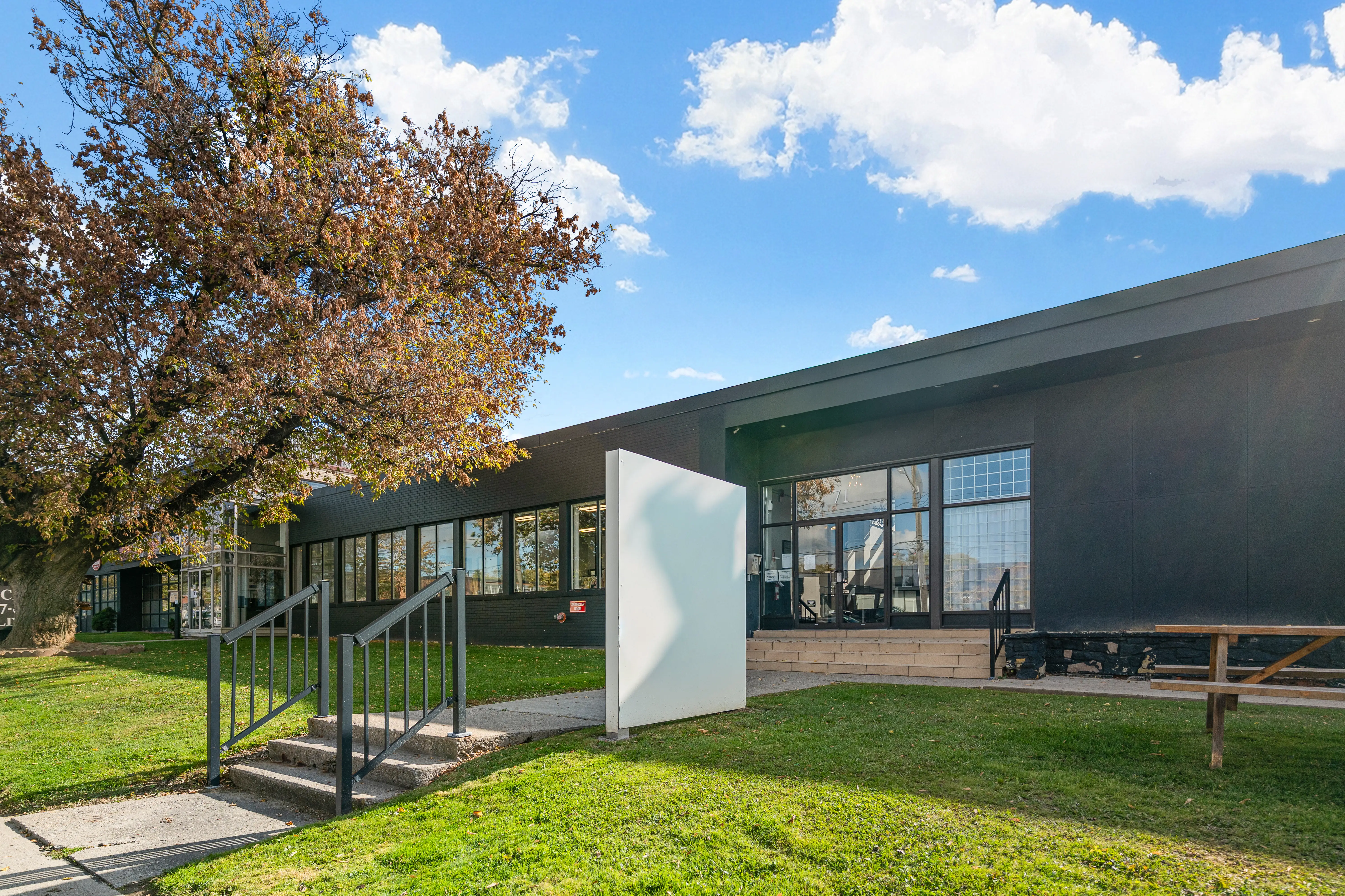 Modern industrial property exterior view