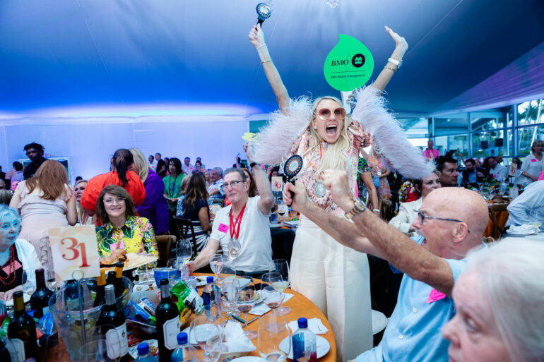 Bidders at the Naples Winter Wine Festival