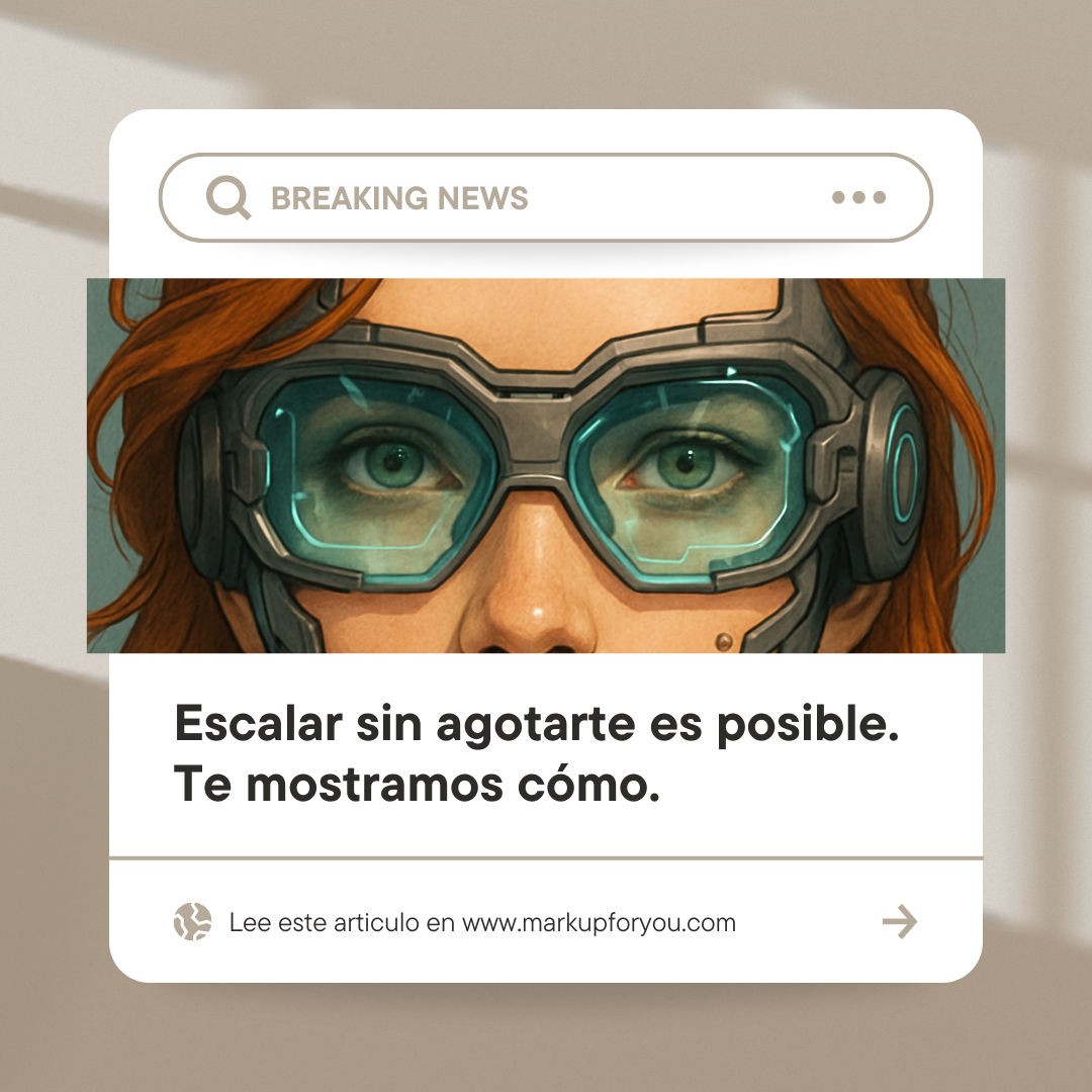 Estrategia para escalar tu marca sin agotarte - MARKUP blog Estrategia para escalar tu marca sin agotarte - MARKUP blog