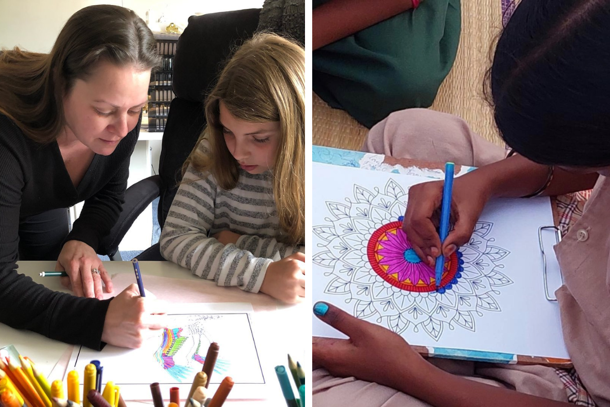 coloring helps us relax coloring helps us relax