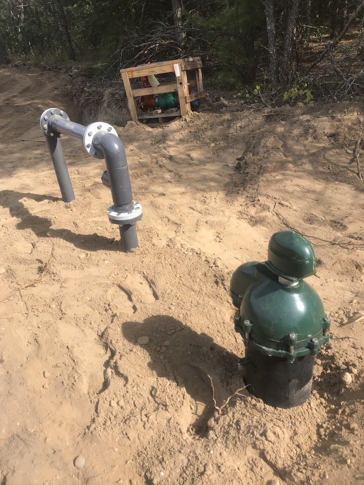 A newly installed well