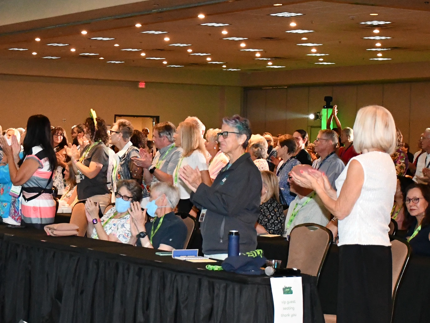Attendees celebrating at Plant Powered Party
