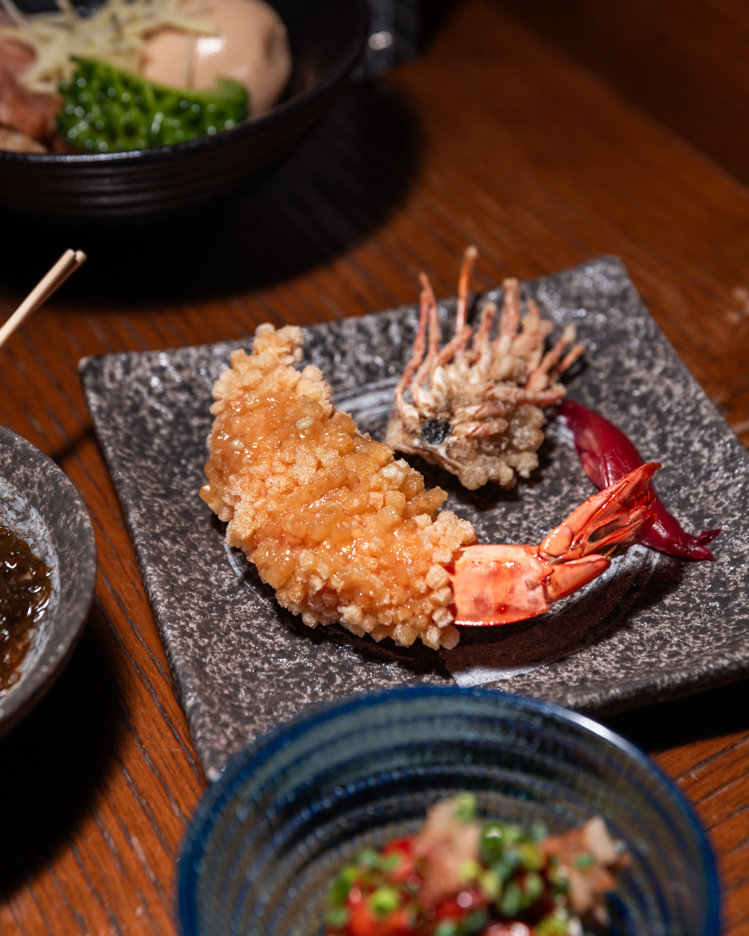 Food served at a Fernet Hunter Event at Tenju Bar