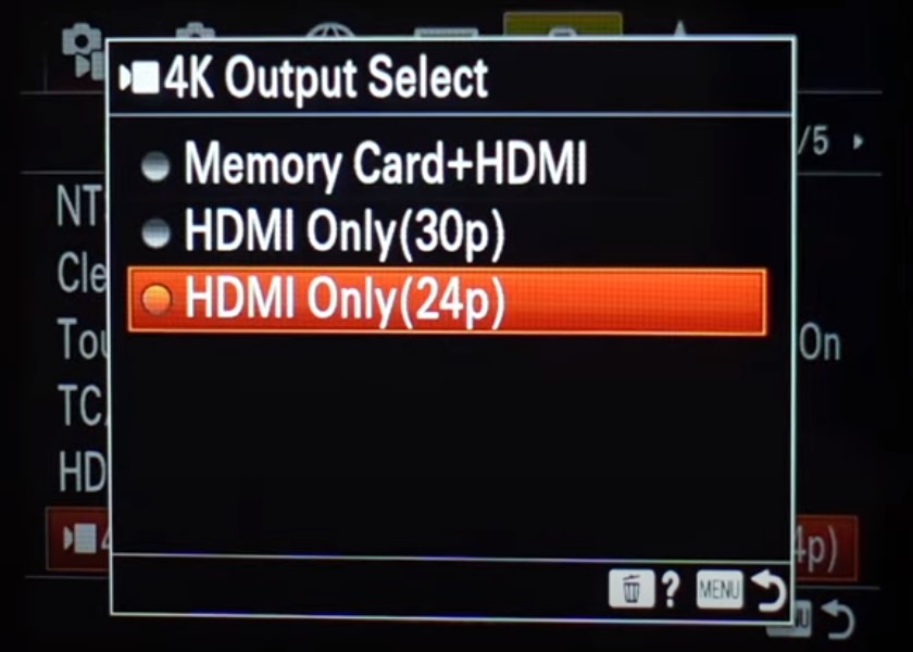 hdmi only setting being selected