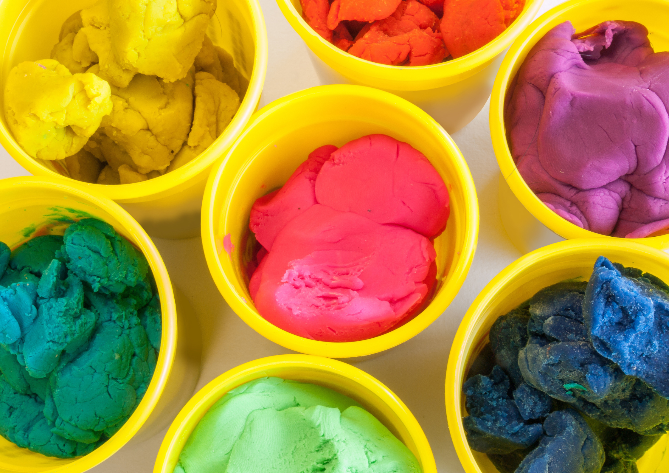 Play-dough cupcakes created at a YCS party Play-dough cupcakes created at a YCS party