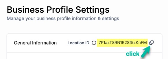 screenshot of Location ID