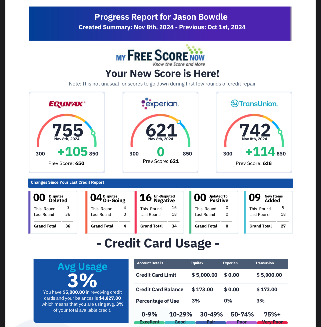 Credit Report Result 13