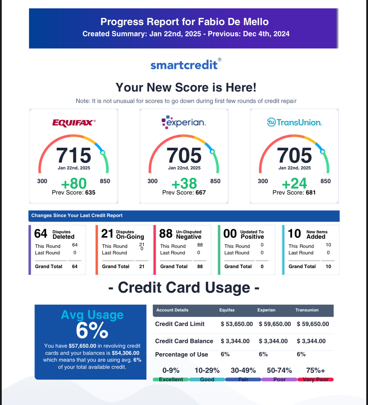 Credit Report Result 12