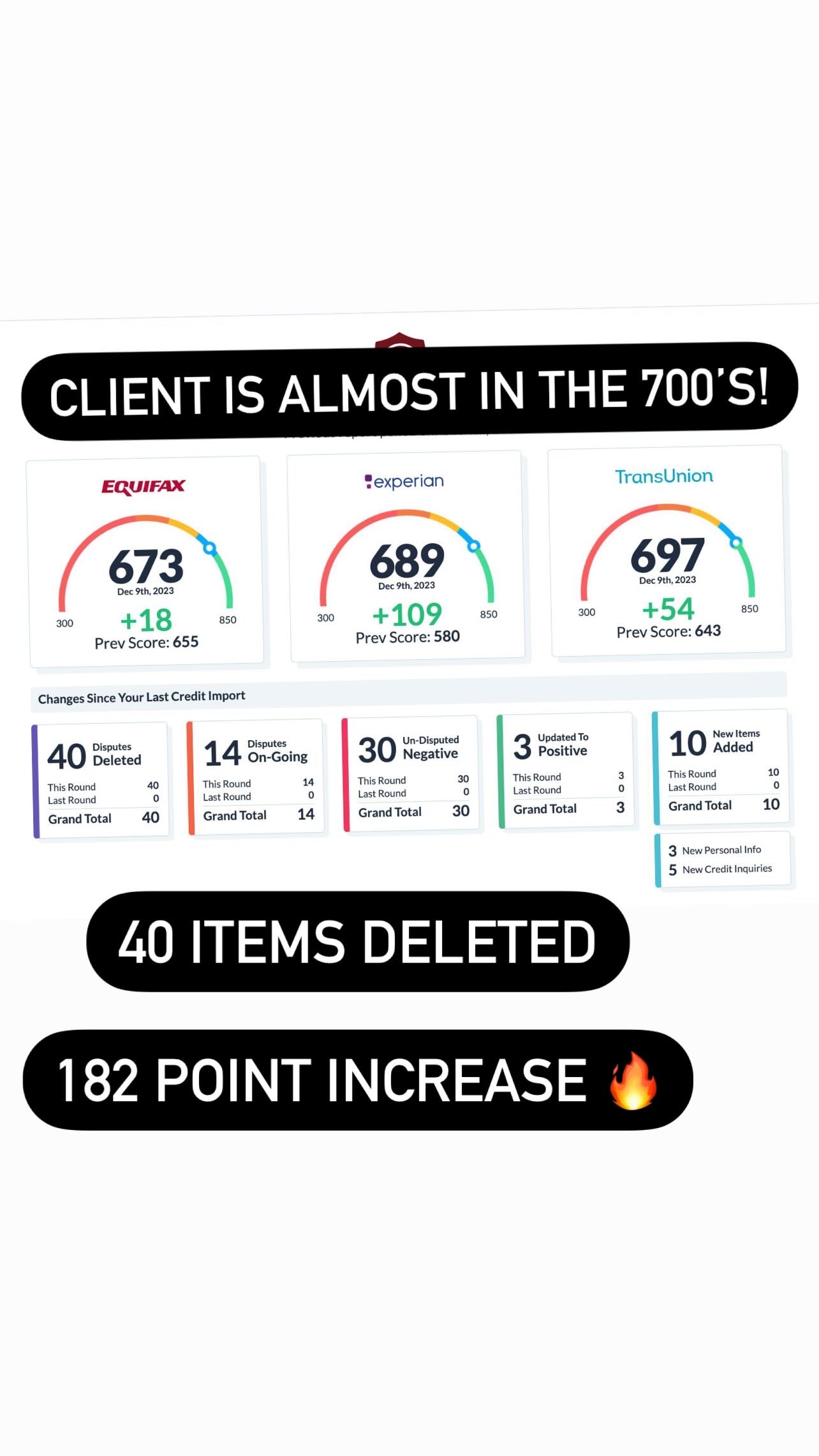 Credit Report Result 1