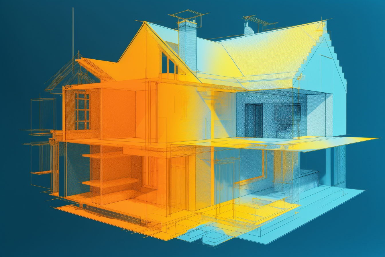 Blueprint of a house Blueprint of a house