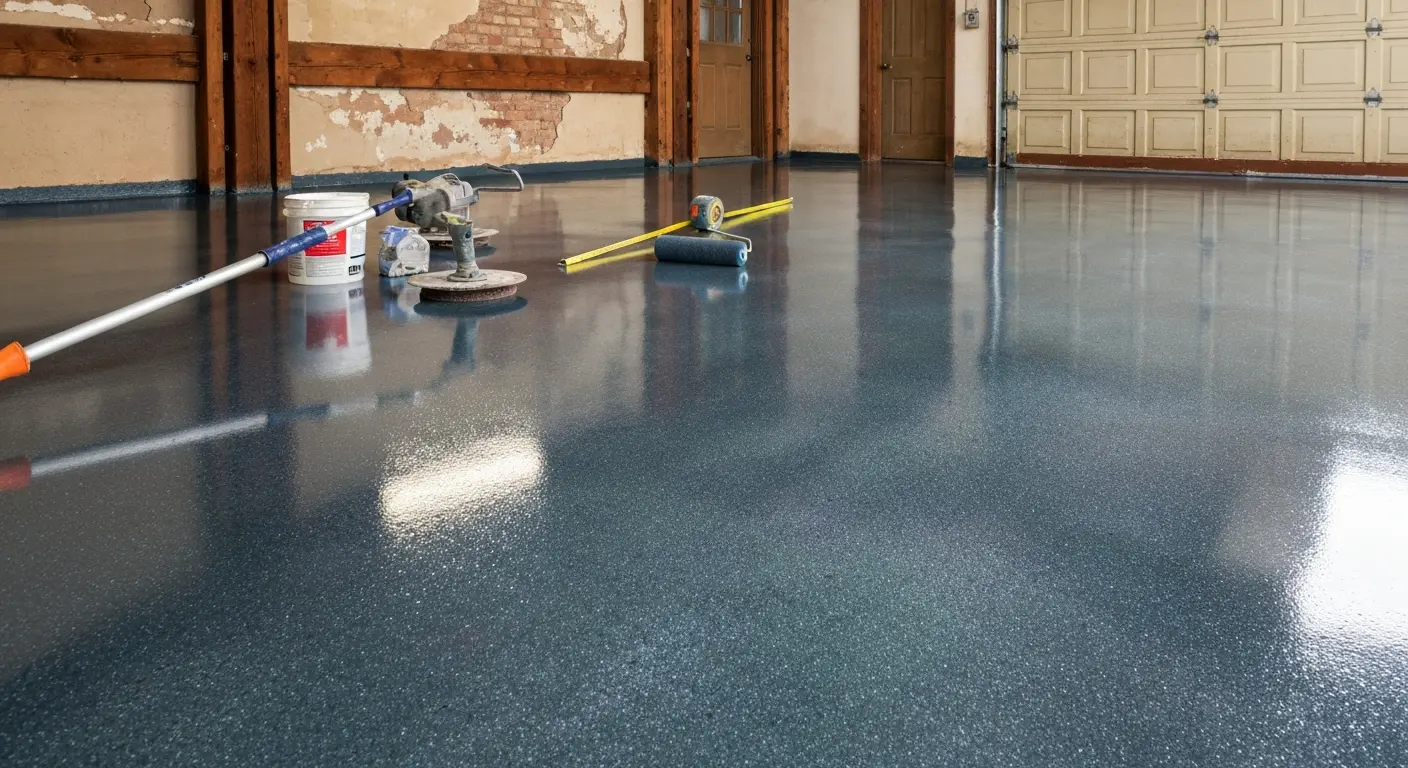 Epoxy floor installation