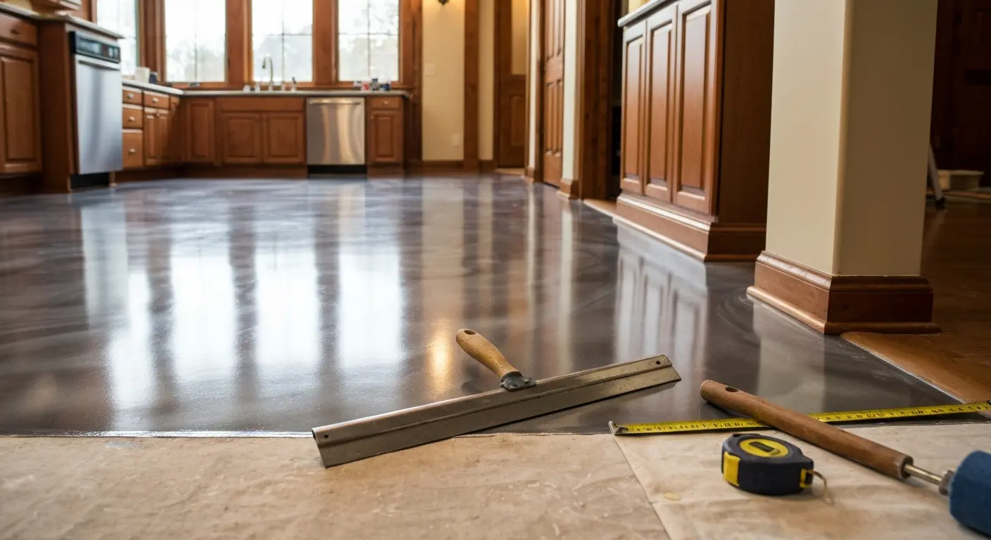 Residential floor coating