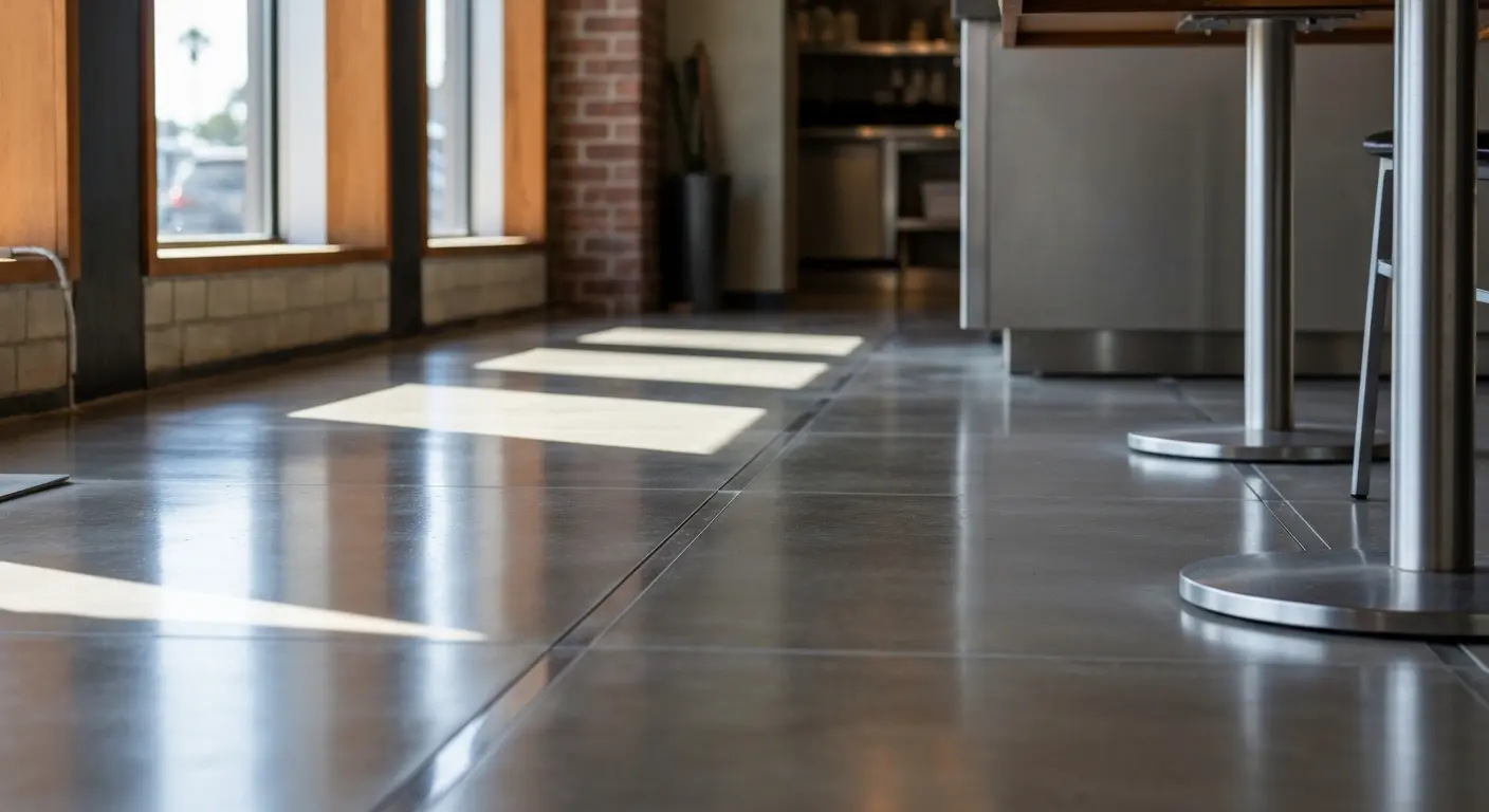 Commercial restaurant floor