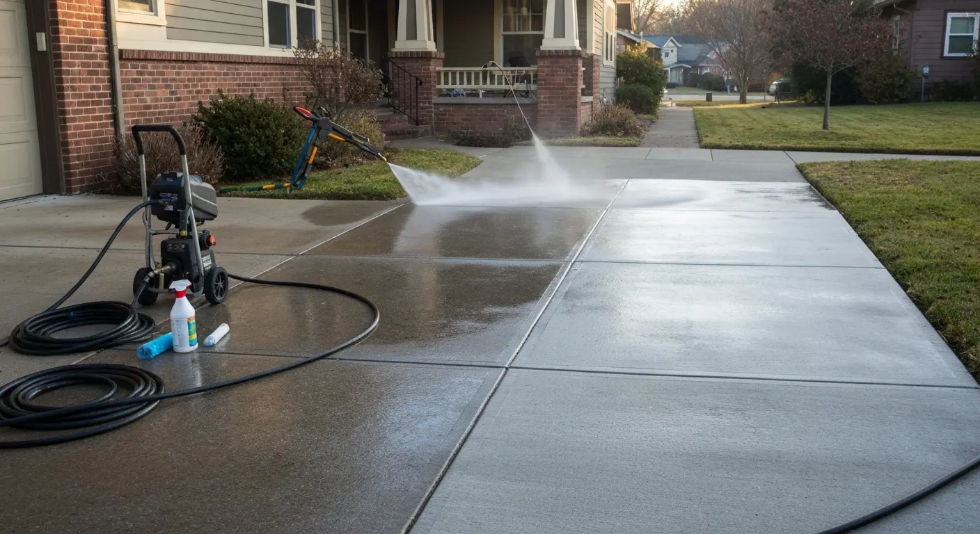 Pressure washing