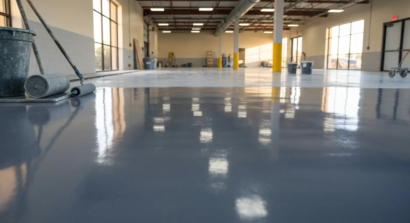 Commercial flooring coating project