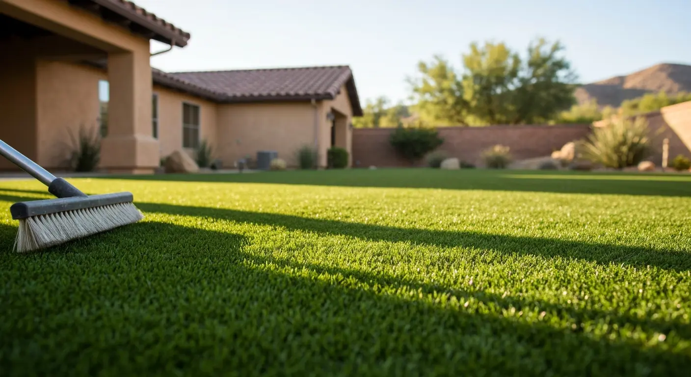 Synthetic grass maintenance service