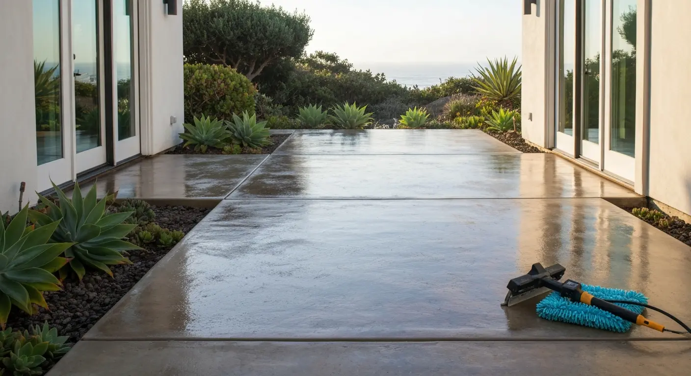 Concrete sealing application